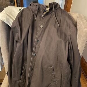 Men's H&M deep gray large Hooded Jacket